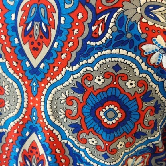 Tacera 3/4 sleeve Paisley textured print dress - Picture 10 of 11